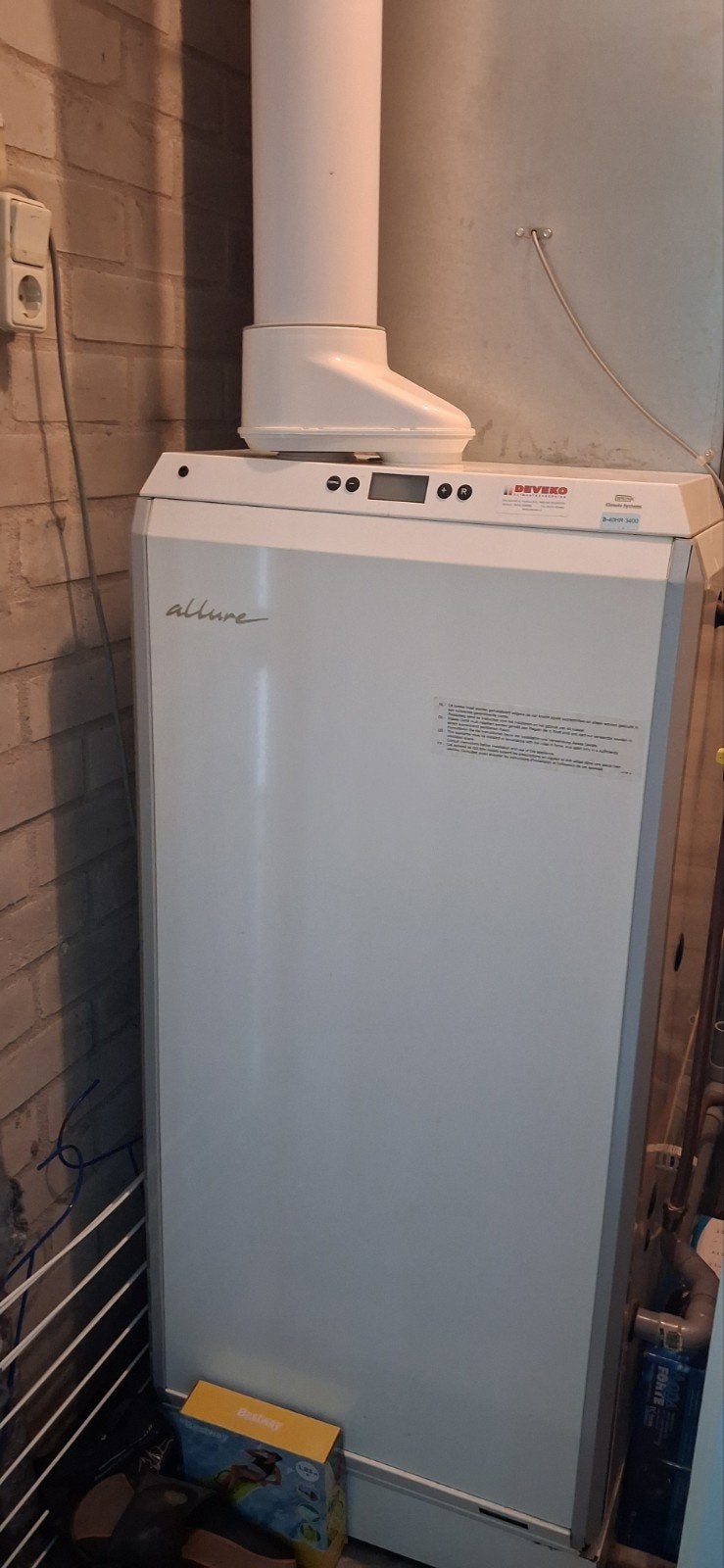 Brink Allure B-40HR 3400 hete luchtverwarming inc thermostaa, Ophalen, Gebruikt, Minder dan 60 cm, Cv-ketel of Combi-ketel