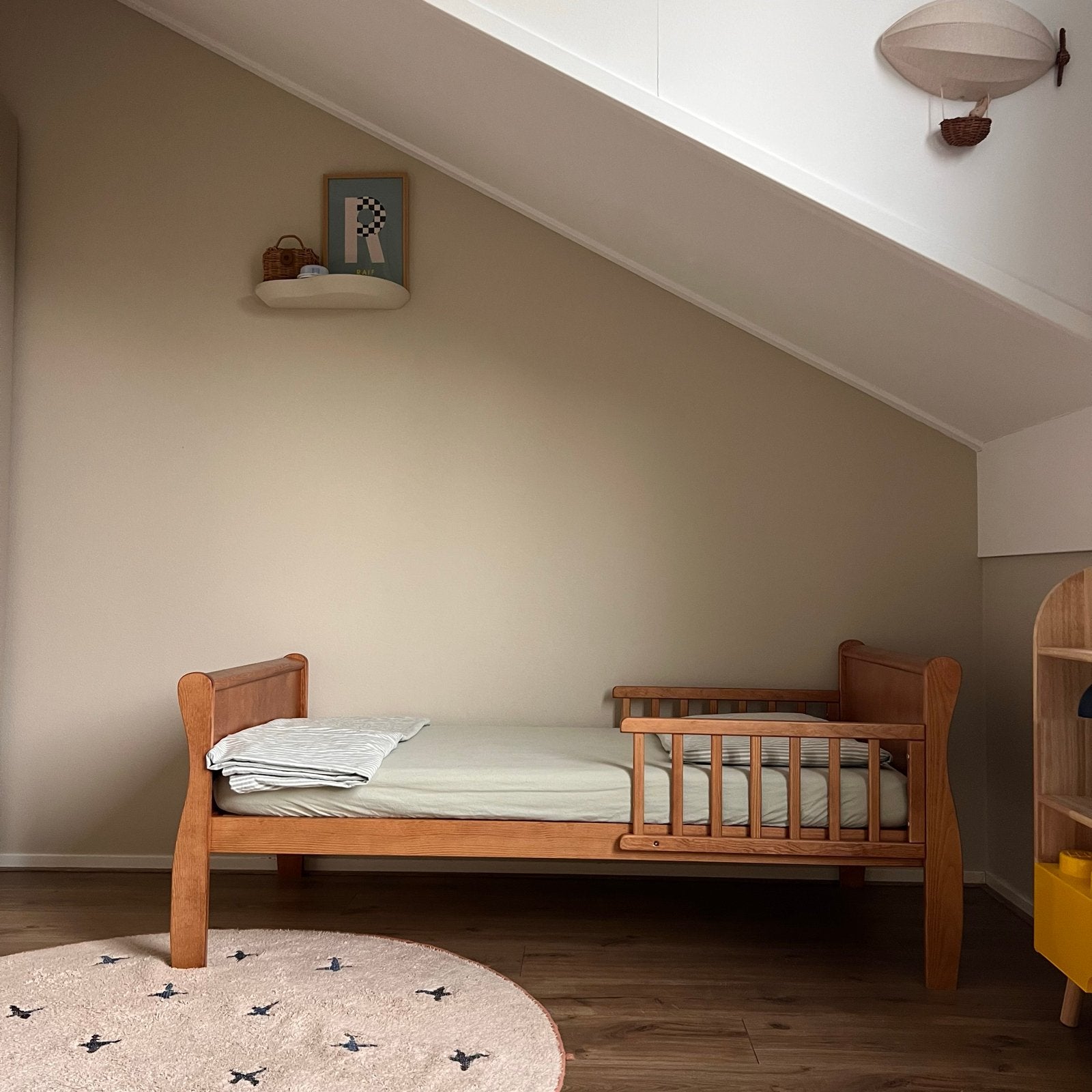 Woodies Peuterbed Noble Vintage + Matras 70x140, Nieuw, 70 tot 85 cm, 140 tot 160 cm, Ophalen
