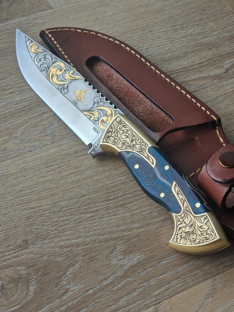24 Karaat Goud Handgemaakt Mes, Verzenden, Nieuw