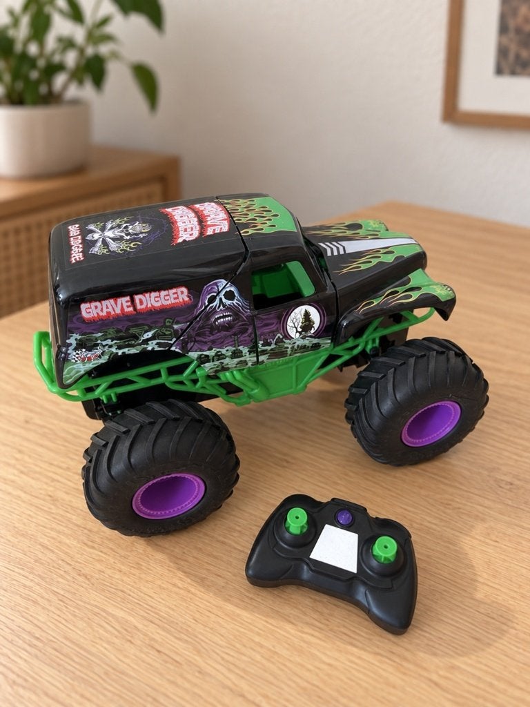 Grave Digger RC Monster Truck 1:15 Smash & Bash, Auto offroad, Zo goed als nieuw, RTR (Ready to Run), Overige schalen