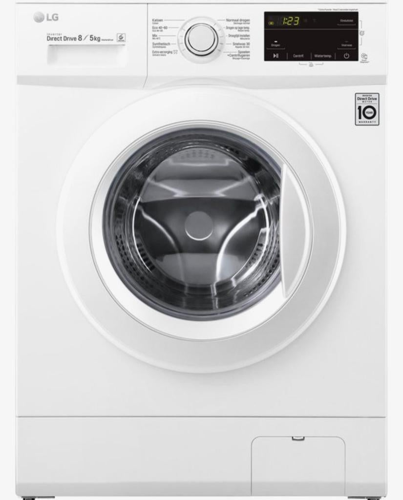 LG GD3M108N3 Was-droogcombinatie, 6 tot 8 kg, Ophalen, Zo goed als nieuw, 85 tot 90 cm