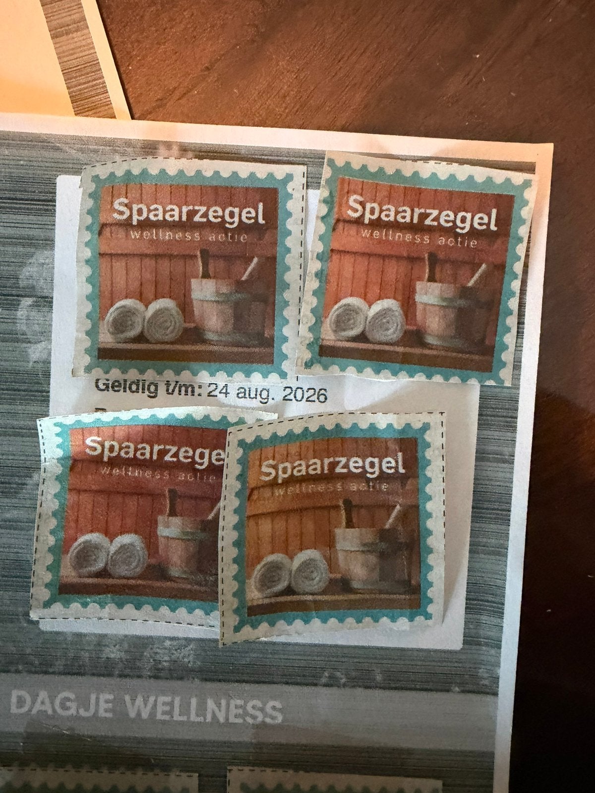 Sauna/wellness zegels, Ophalen, Winkel, Super of Benzinepomp, Volle spaarkaart