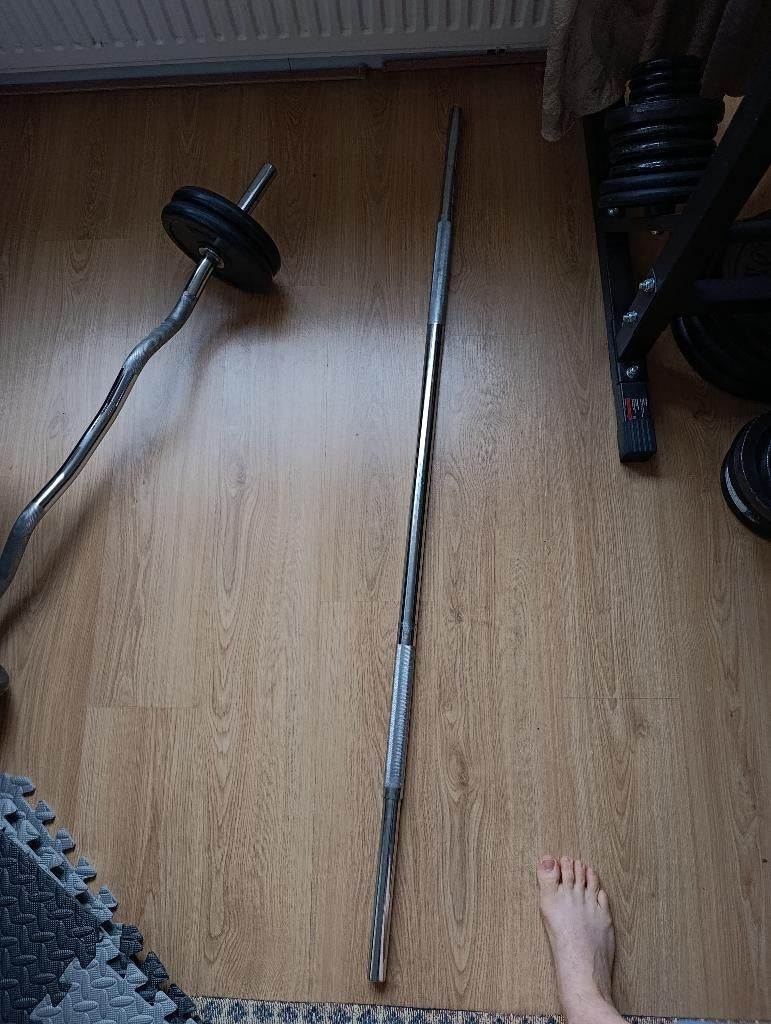 Barbell, Sport en Fitness, Ophalen of Verzenden, Gebruikt, Armen, Halterstangen