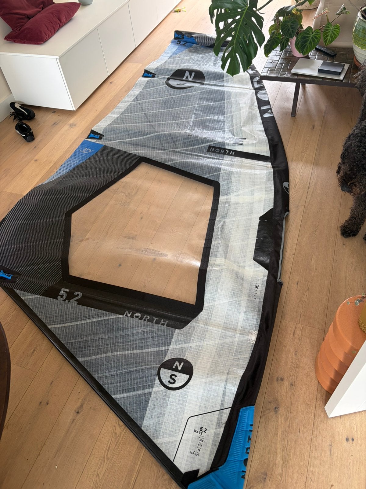 North Sails Wave gen2 5.2, Watersport en Boten, Windsurfen, Ophalen, Met draagtas, 5 tot 6.5 m², Zo goed als nieuw