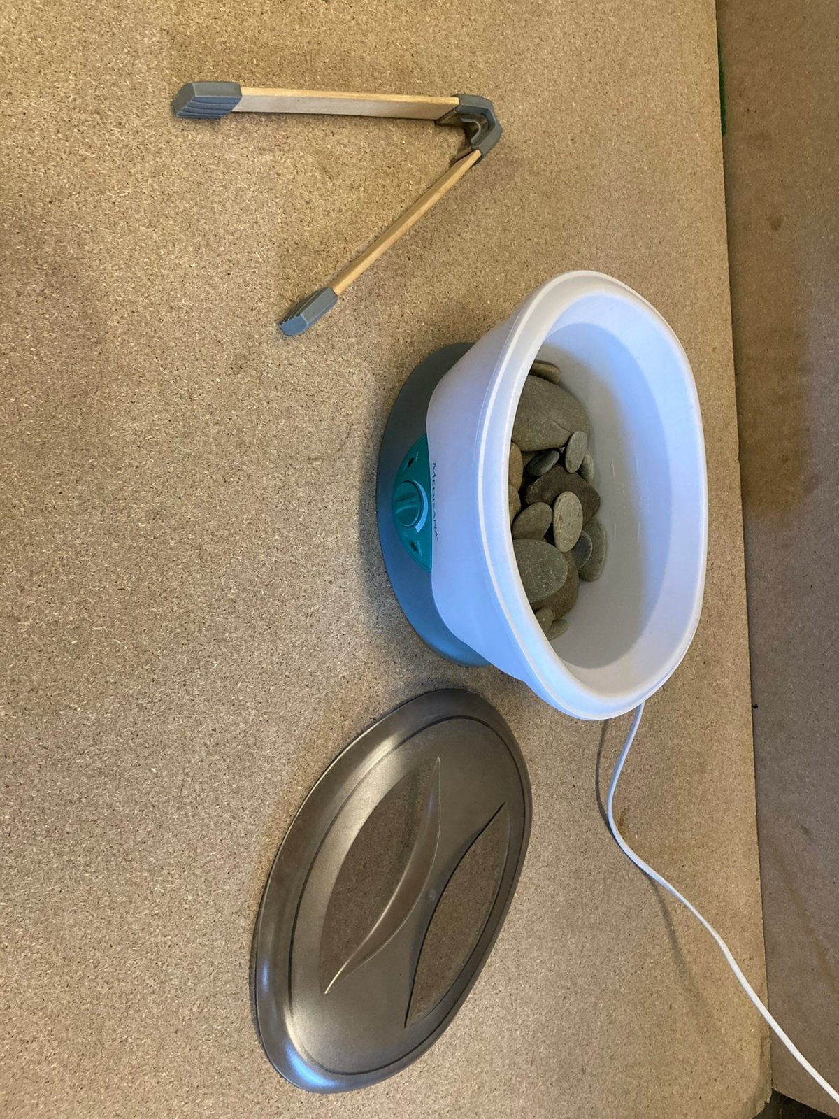 Goed werkende medisana hot stone massage apparaat, Ophalen of Verzenden, Gebruikt, Hotstone