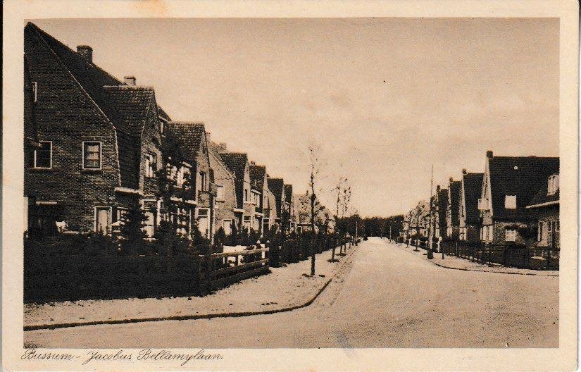 BUSSUM - JACOBUS BELLAMIJLAAN, Ophalen of Verzenden, 1920 tot 1940, Ongelopen, Noord-Holland