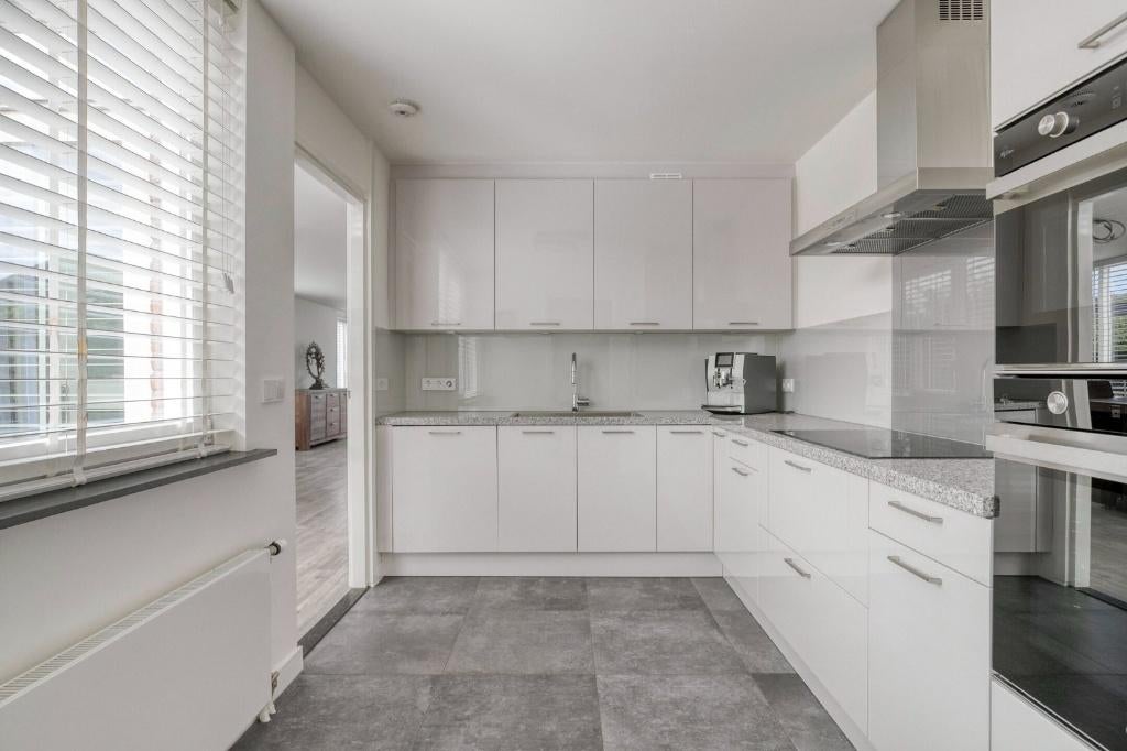 moderne design hoekkeuken – wit hoogglans GEDEMONTEERD