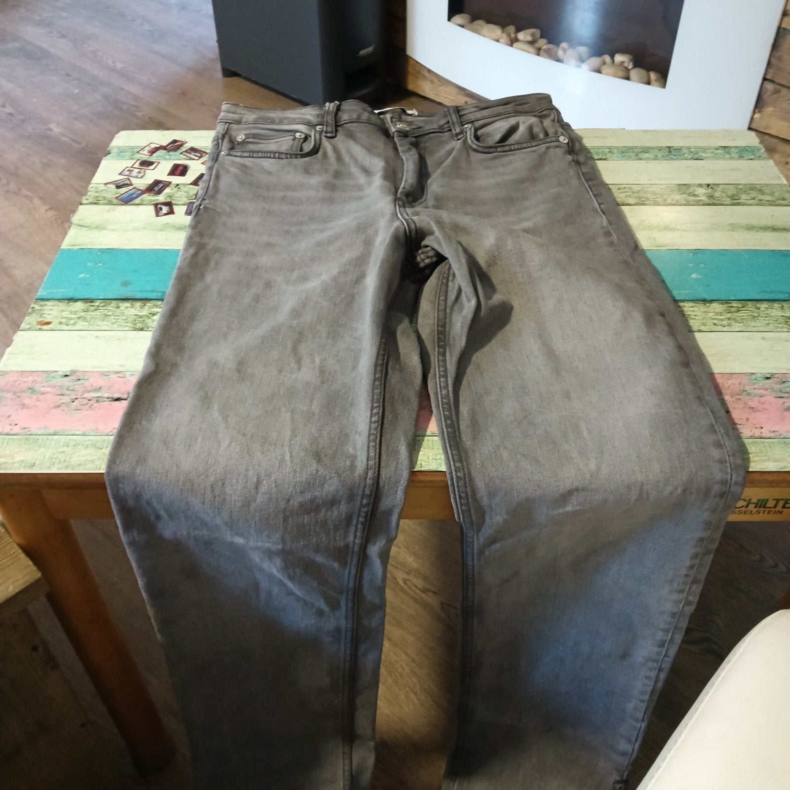 Nette Grijze Zara jeans maat 40, Zara, Ophalen, Grijs, Overige jeansmaten