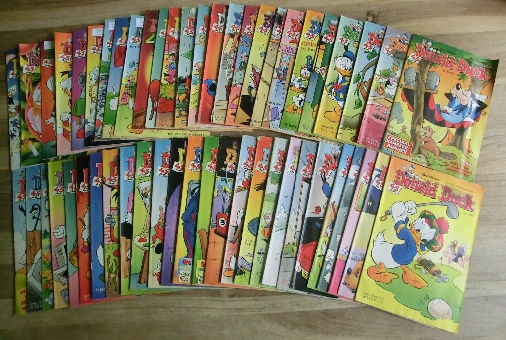 Donald Duck jaargang 1997 de delen 1 t/m 52 compleet, Complete serie of reeks, Ophalen of Verzenden, Gelezen