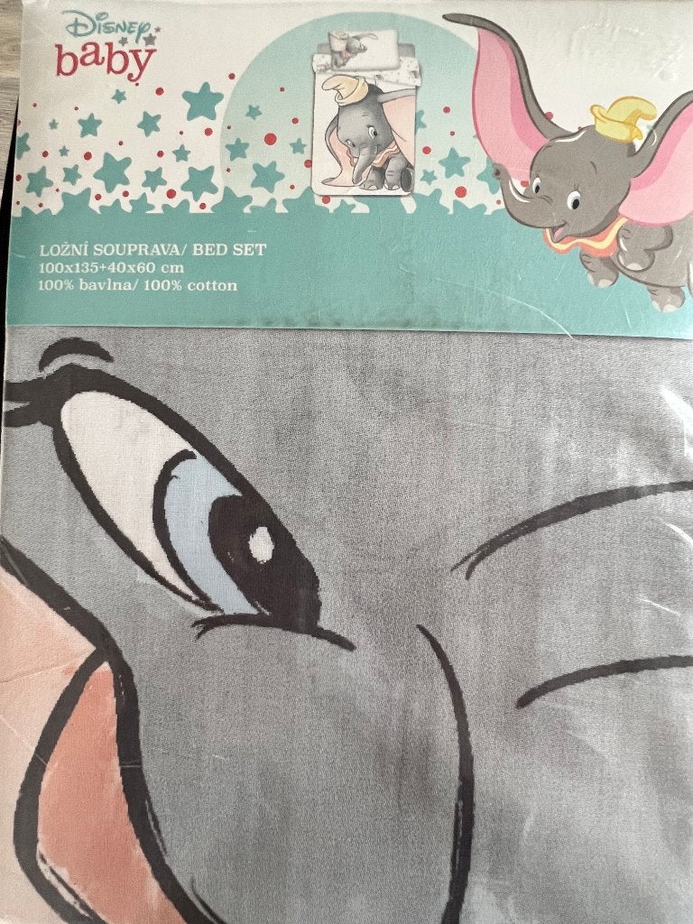 Dumbo Peuter dekbedovertrek 100x135cm, Ophalen of Verzenden, Nieuw, Kleding of Textiel