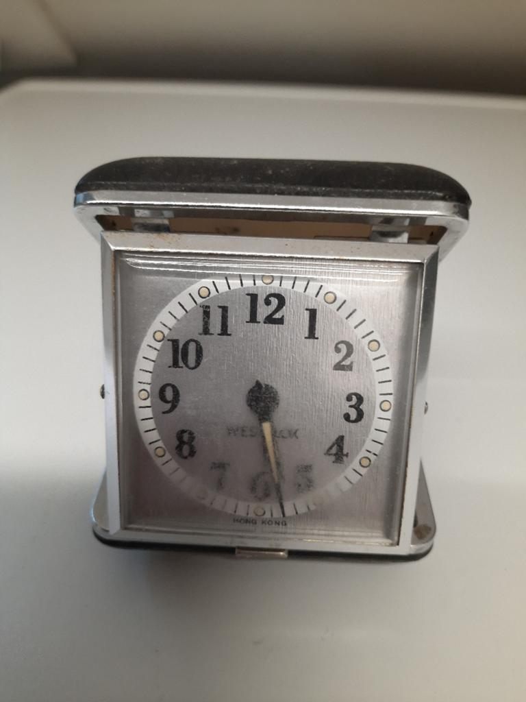 Vintage Westclox Reiswekker - Compact en Functioneel, Ophalen of Verzenden