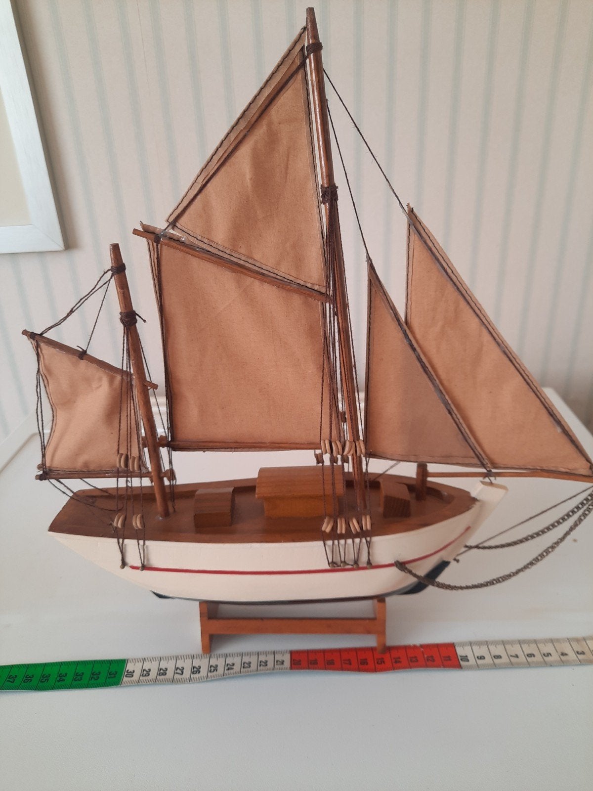 model zeilboot, Ophalen