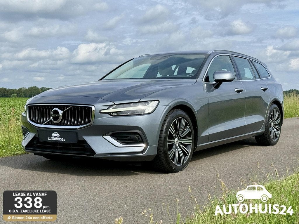 Volvo V60 2.0 T5 Inscription 250pk HUD|LEDER|NL-AUTO|18", 15 km/l, Euro 6, 4 cilinders, Grijs