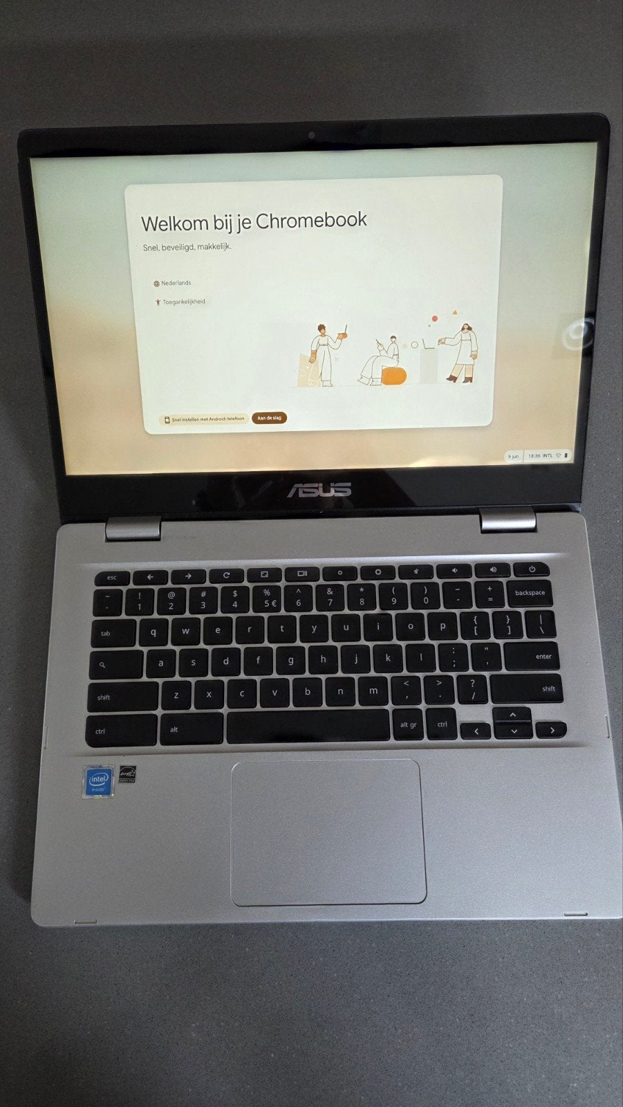 Asus Chromebook C423NA - Werkt perfect!, Computers en Software, Chromebooks, 14 inch, Asus, Qwerty, Verzenden