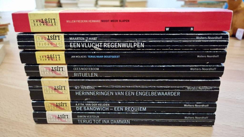 De Grote Lijsters Boekenpakket - 7 Literaire Klassiekers, Ophalen, Gelezen, Willem Frederik Hermans, Maarten 't Hart, Jan Wolkers e.a.
