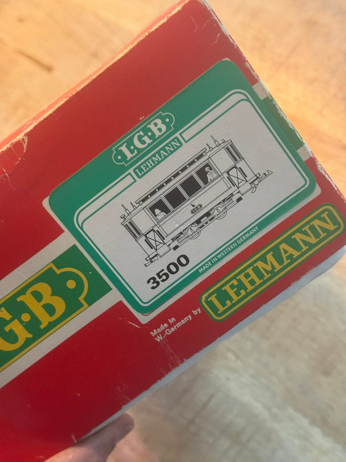LGB 3500 Gele Tram Bijwagen (Trailer) | Vintage in OVP, Ophalen, Zo goed als nieuw