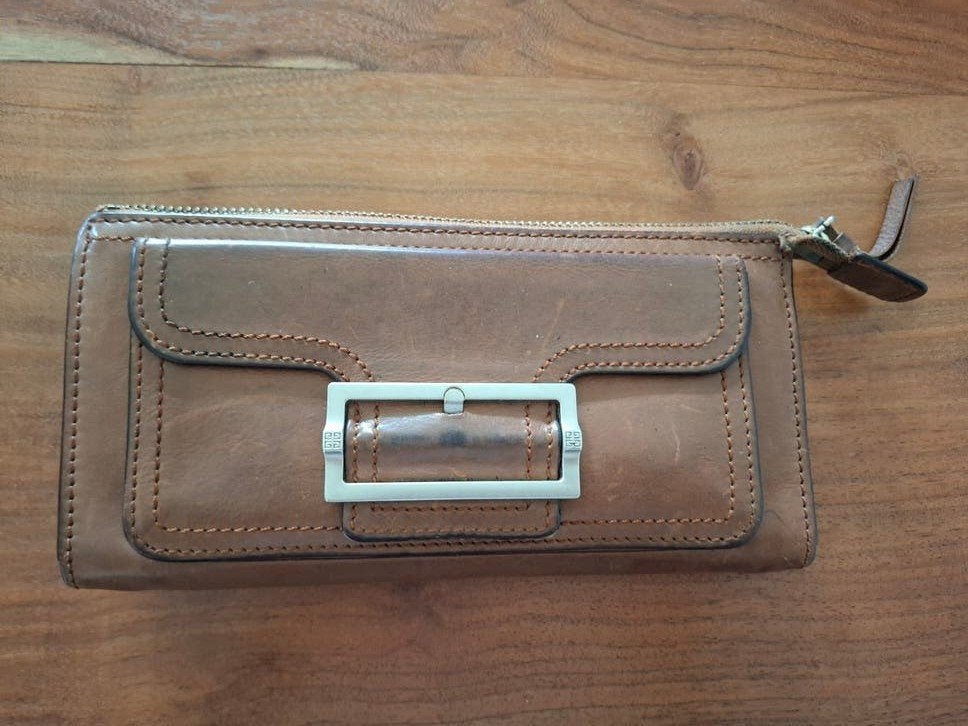 Givenchy Mooie leren portemonnee, Overige merken, Gebruikt, Bruin, Ophalen of Verzenden