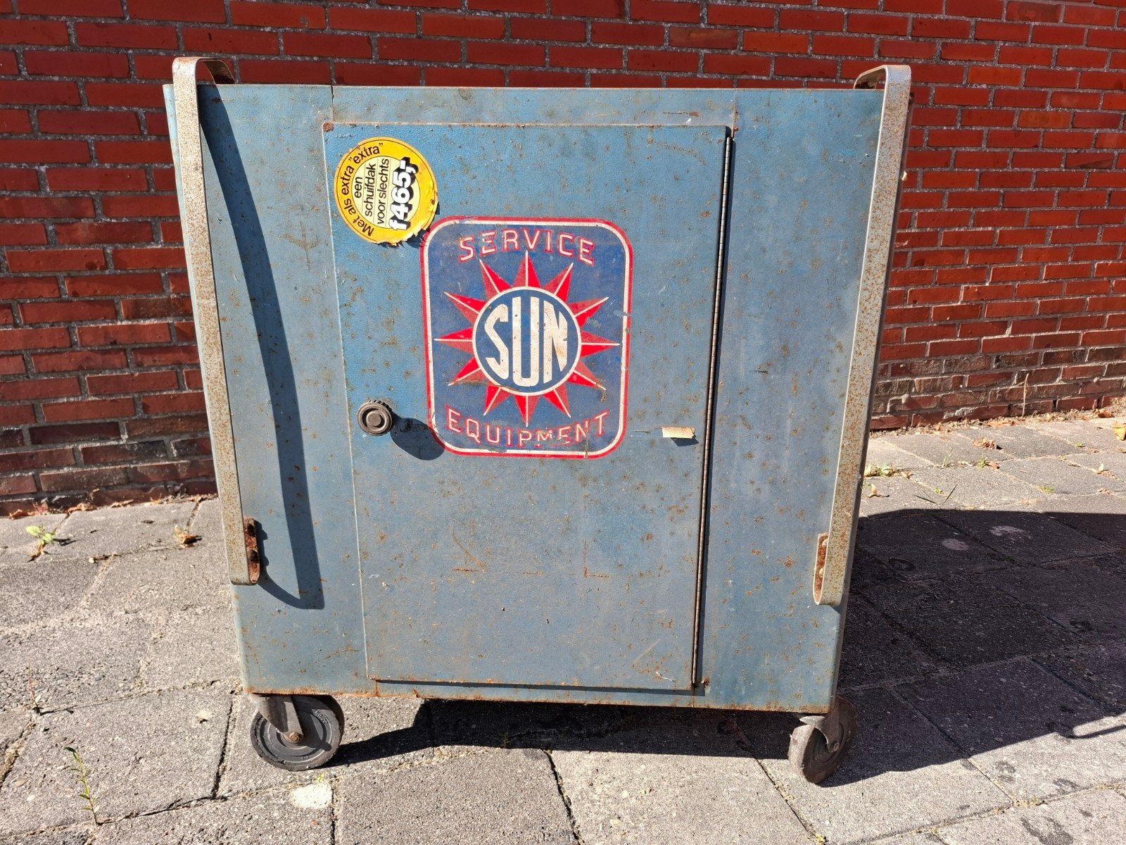 Vintage SUN SERVICE EQUIPMENT Gereedschapswagen op wielen, Ophalen