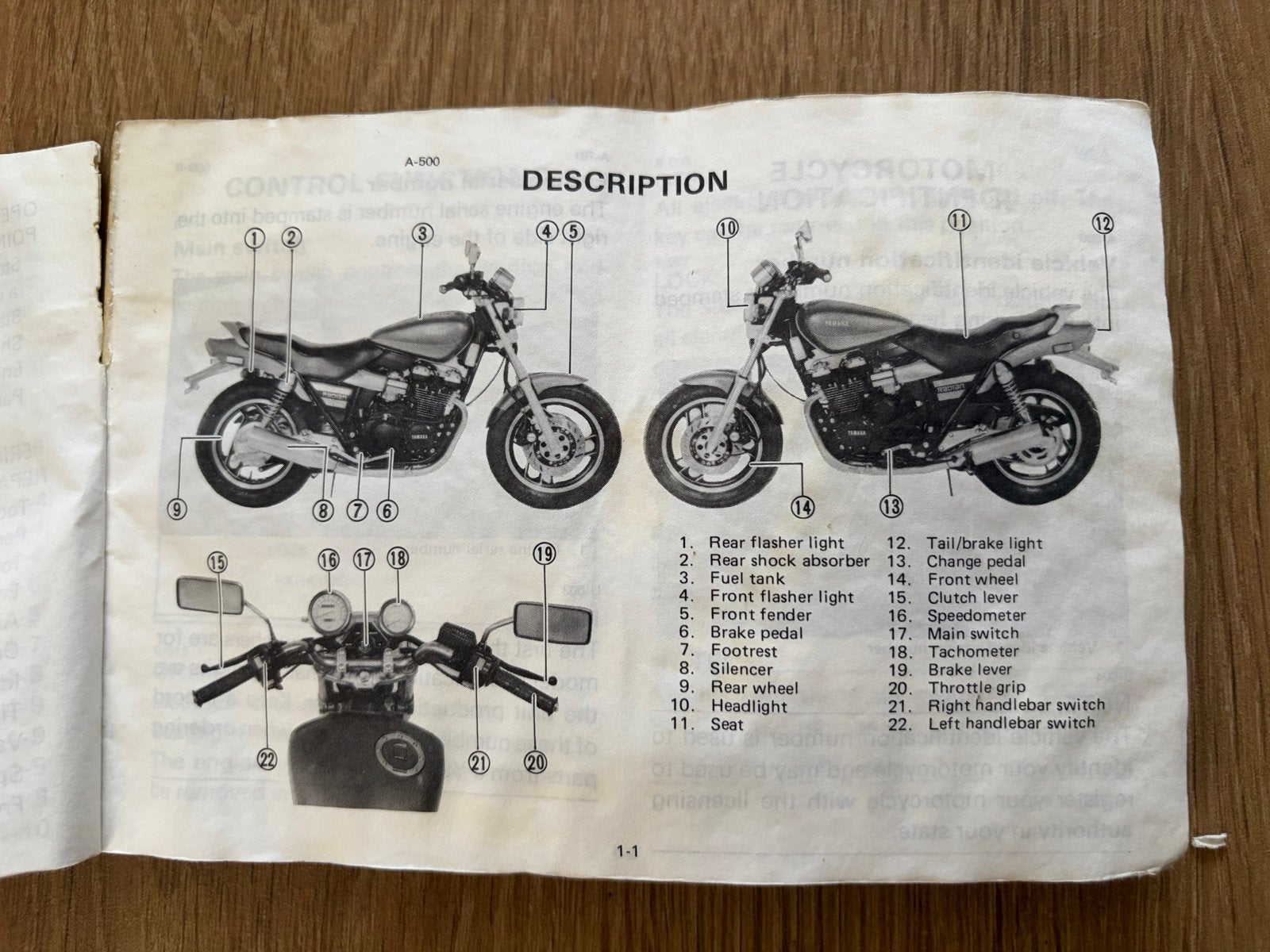 Yamaha YX600S Radian Owners Manual (Engels/Frans) - 1985, Motoren, Ophalen of Verzenden, Yamaha