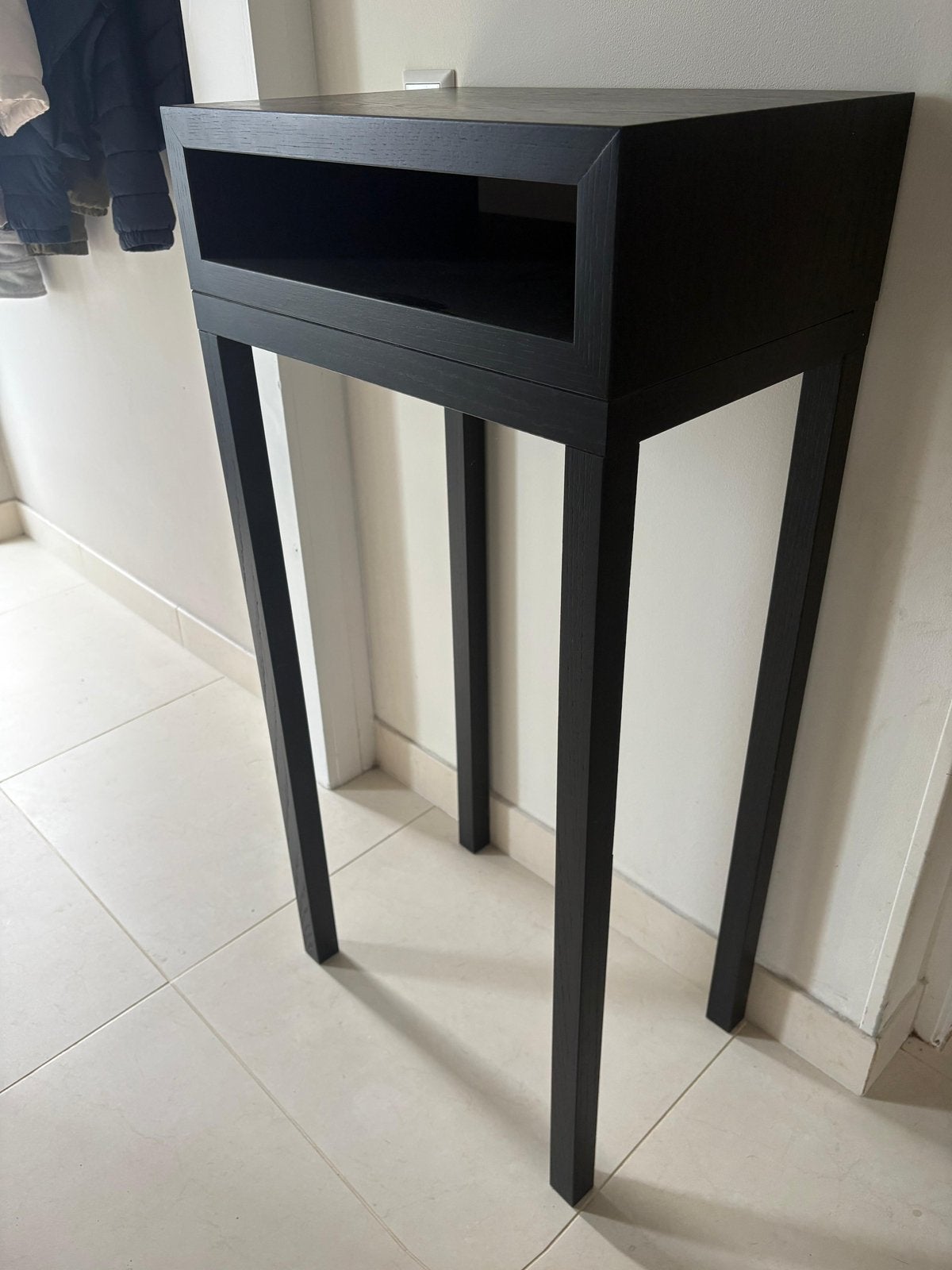 Hoog haltafeltje, Huis en Inrichting, Tafels | Sidetables, Ophalen, Strak, 50 tot 100 cm, .
