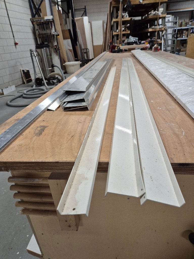 waterslag profielen, Doe-het-zelf en Verbouw, Ophalen, Zo goed als nieuw, Aluminium
