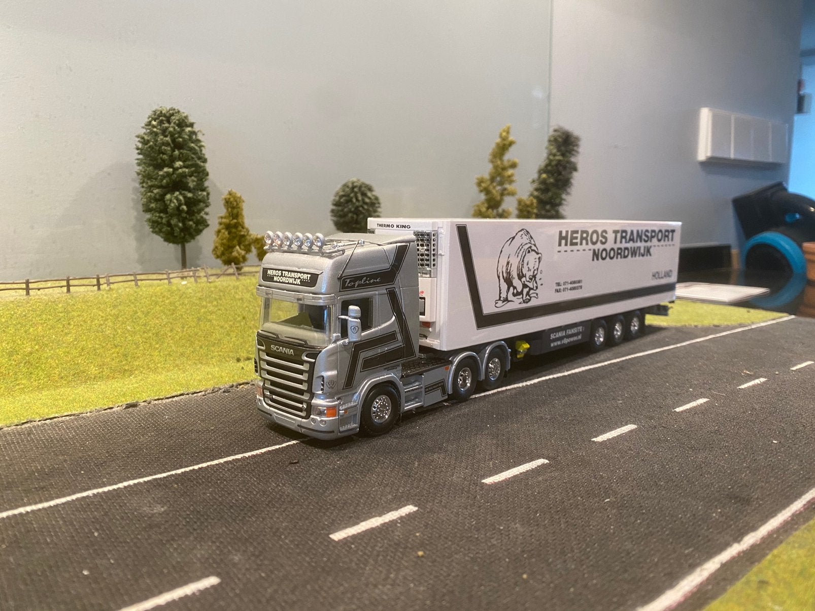 Scania R met koeloplegger van Heros, Ophalen of Verzenden, Zo goed als nieuw, Bus of Vrachtwagen, Tekno