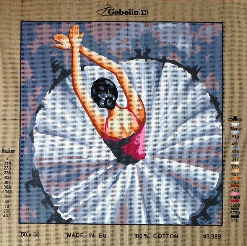 Cado voorbedrukt borduurstramien BALLETDANSERES  386, Ophalen of Verzenden, Nieuw, Handborduren, Onderdeel of Toebehoren