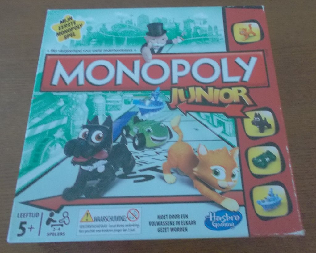 Monopoly Junior / Hasbro Gaming, Een of twee spelers, Ophalen, Zo goed als nieuw, Hasbro Gaming