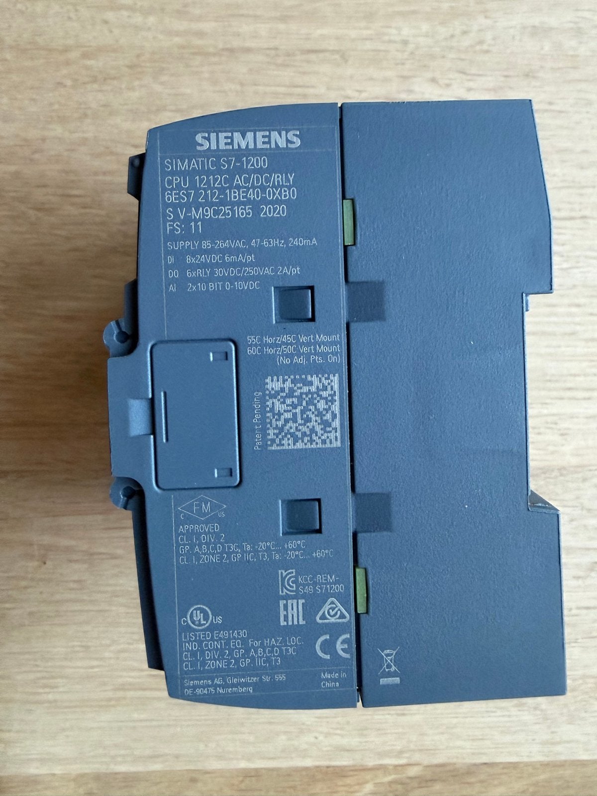 Siemens SIMATIC S7-1200 CPU 1212C AC/DC/RLY PLC, Ophalen of Verzenden, Nieuw