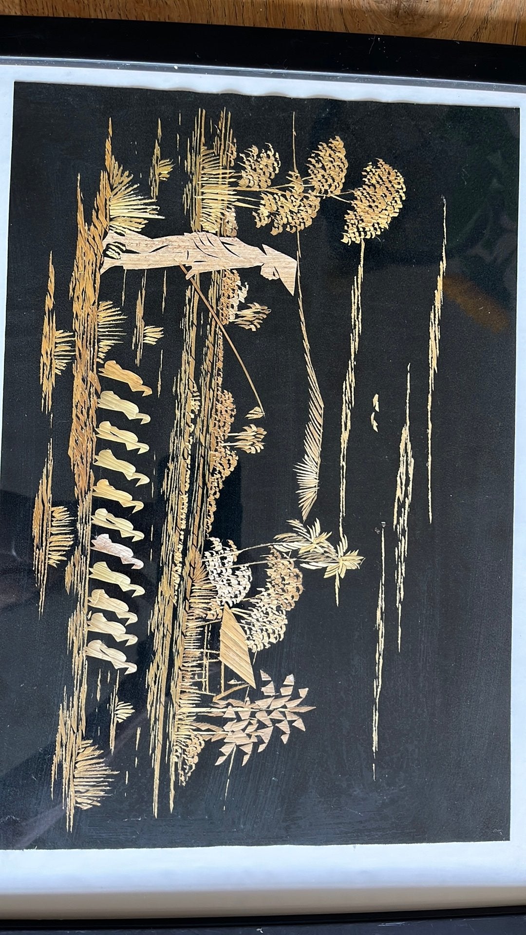 Stro kunst  straw art . Aziatische kunstwerkjes, Ophalen of Verzenden