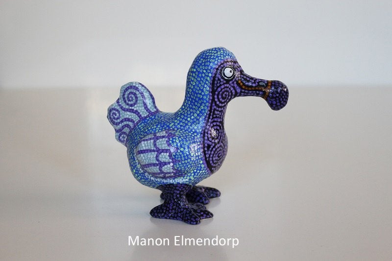 Uniek 100% Handgemaakt Beeldje Dodo / Vogel Kunst Nieuw, Antiek en Kunst, Minder dan 20 cm, Handgemaakt, Ophalen of Verzenden