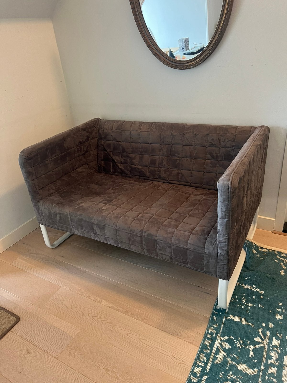Ikea Knopparp bankje, Ophalen, Tweepersoons, 75 tot 100 cm, Zo goed als nieuw