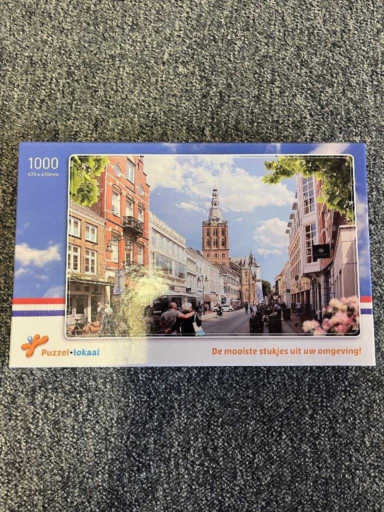 legpuzzel 1000 stukjes afbeelding Kerstraat Den Bosch, Ophalen of Verzenden, 500 t/m 1500 stukjes, Zo goed als nieuw, Legpuzzel