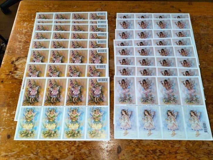 Mooie knipvellen Faerie Poppets, per vel €0,20, Ophalen of Verzenden, Nieuw, Fantasie, Knipvel