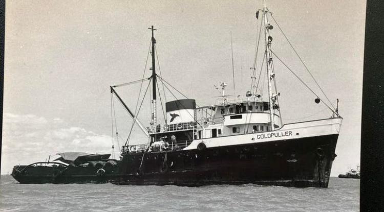 Sleepboot Smit   ex OCEAAN  '51 als GOLDPULLER, Ophalen of Verzenden, Zo goed als nieuw, Kaart, Foto of Prent