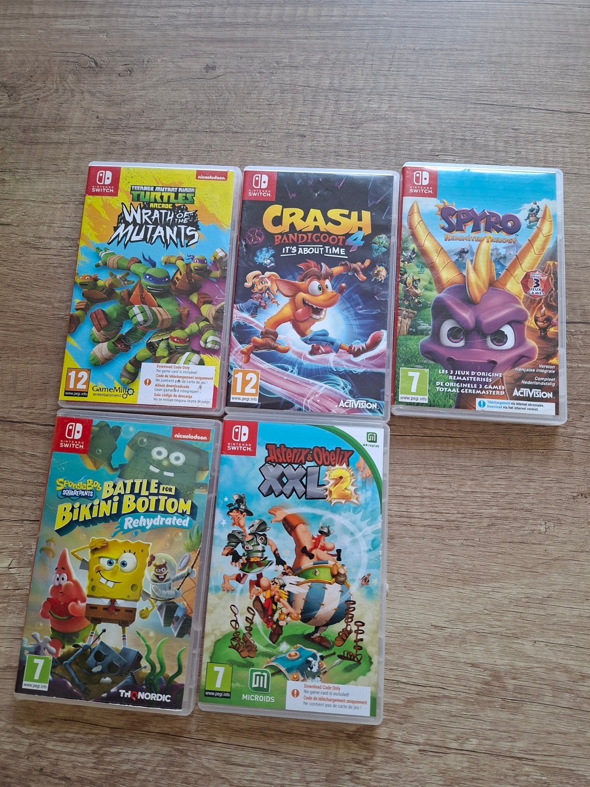 5 Nintendo Switch games: ruilen/verkopen, Ophalen of Verzenden, Zonder controller, Switch Original, Gebruikt