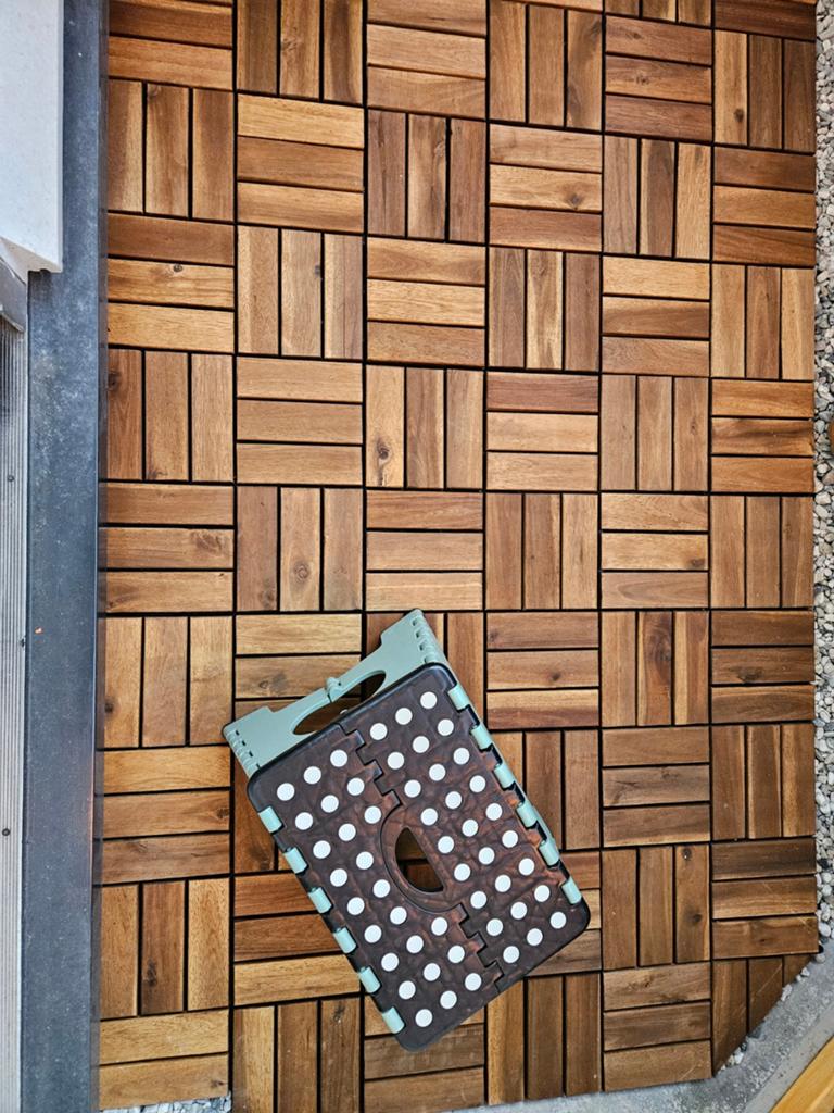 Houten terrastegels (nieuw in verpakking), Tuin en Terras, Terrasdelen en Vlonders, Ophalen of Verzenden, Nieuw, Hout