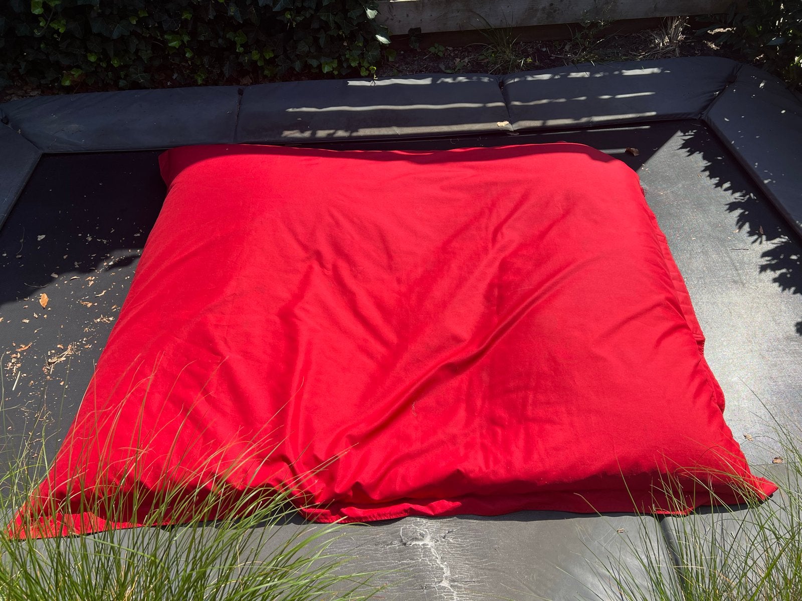 Grote rode zitzak (sit on) - 160x120cm, Ophalen, Gebruikt, Rood, Zitzak