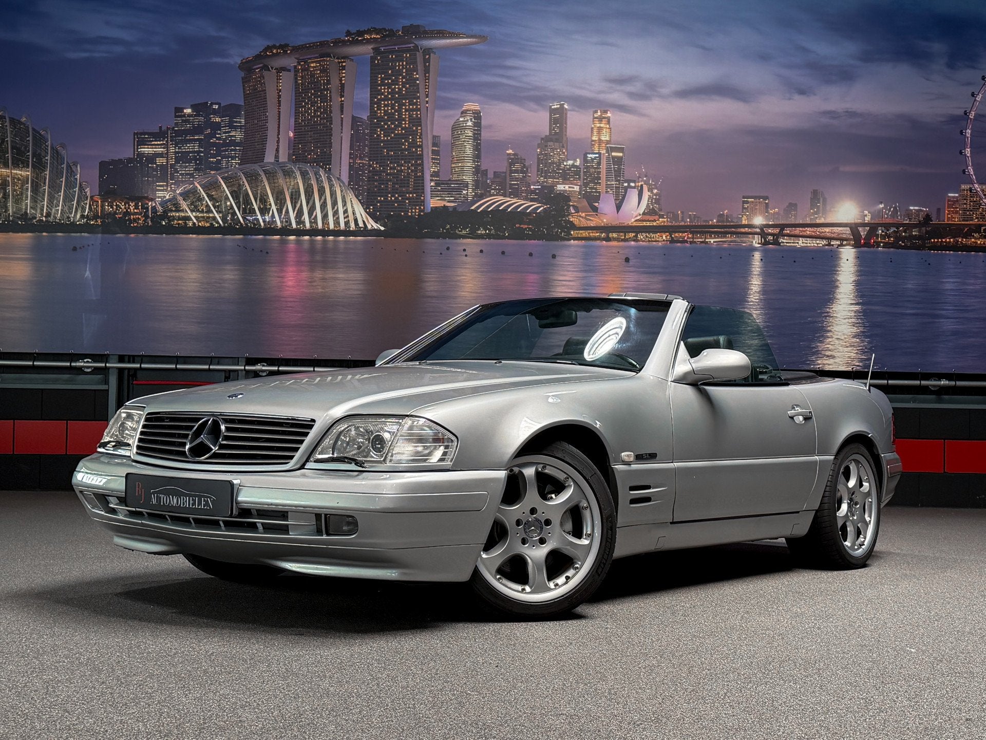 Mercedes-Benz SL-Klasse Cabrio SL320 Memory|Leder|Stoelverw., Auto's, Oldtimers, Automaat, Achterwielaandrijving, Zwart, Cabriolet