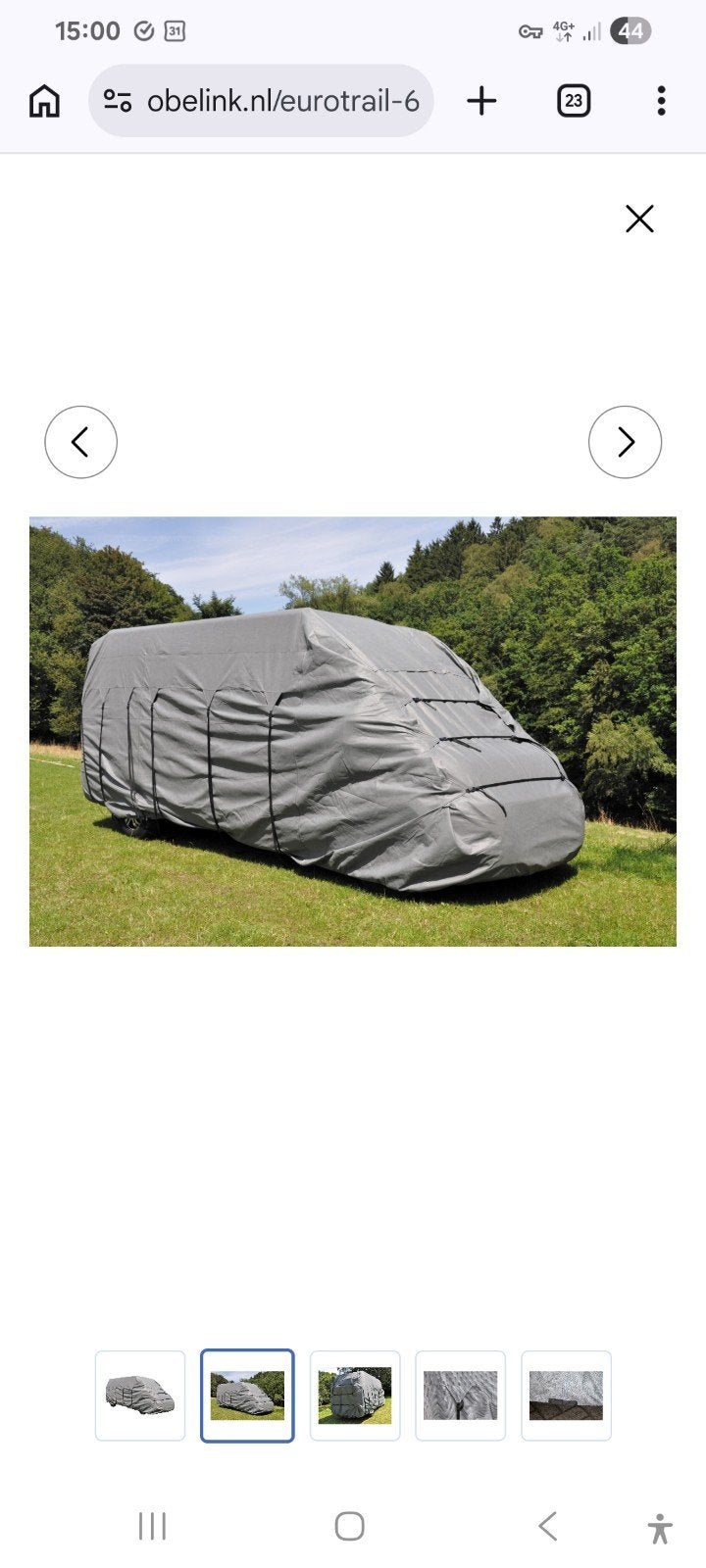 EuroTrail Camperhoes 600-650cm Grijs - Nieuw in doos, Ophalen, Nieuw