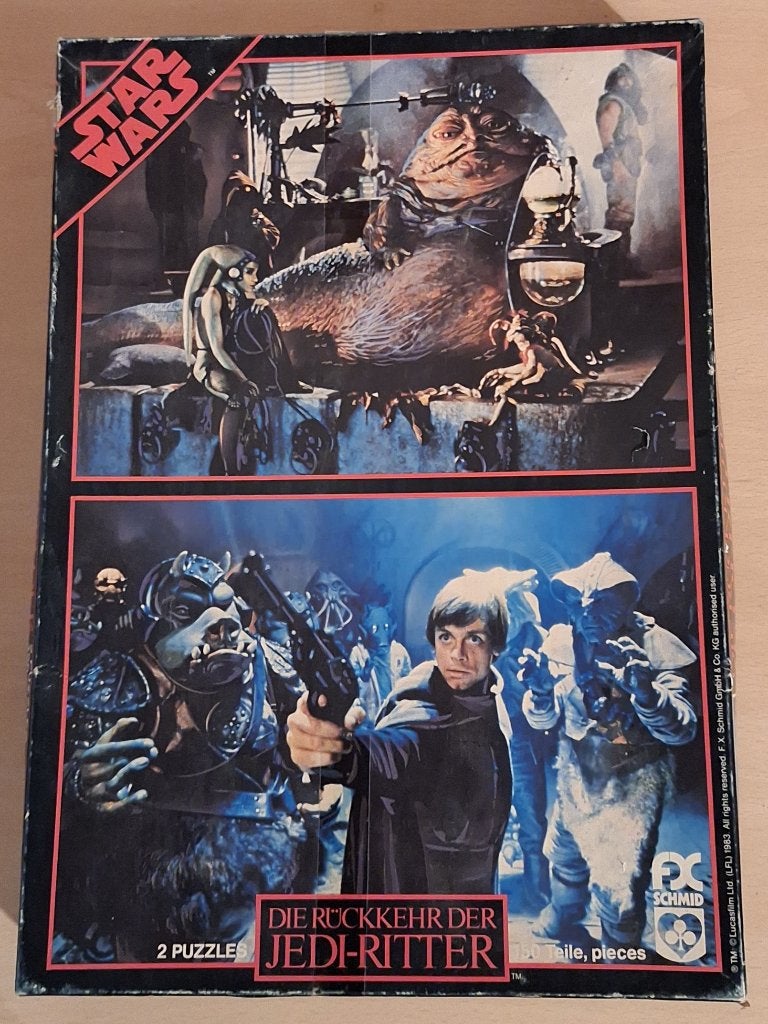 Star Wars Return of the Jedi dubbele Puzzel (ongebruikt), Ophalen of Verzenden, Zo goed als nieuw, Spel
