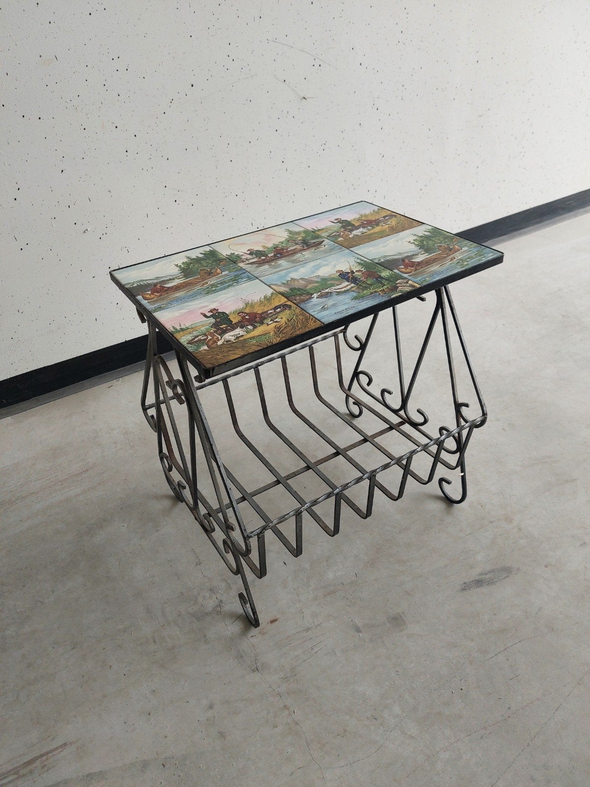 vintage lektuurbak, Ophalen, Gebruikt, Metaal of Aluminium, 55 tot 75 cm
