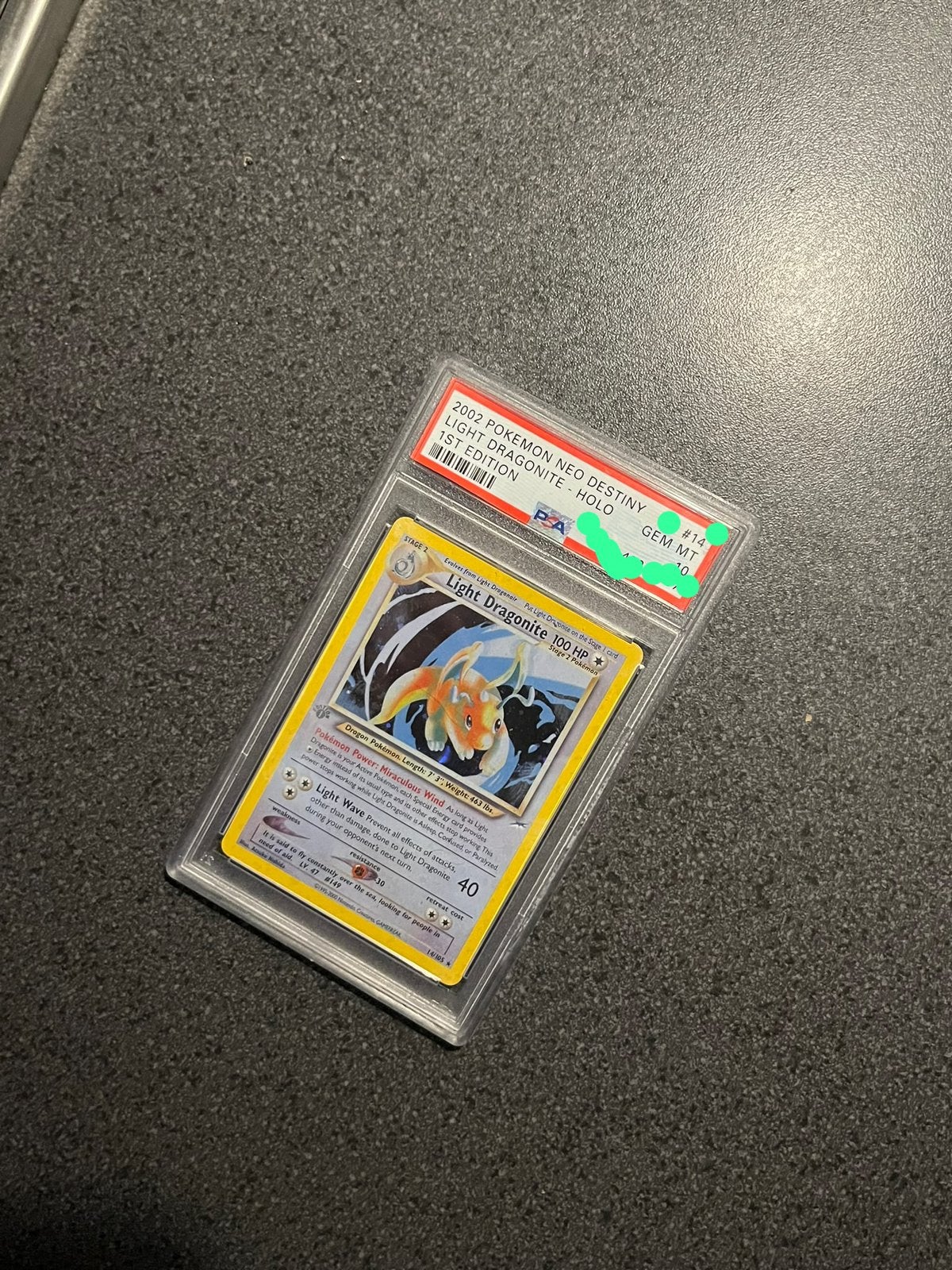 Light Dragonite Holo  Pokémon, Ophalen, Zo goed als nieuw, Losse kaart, Foil