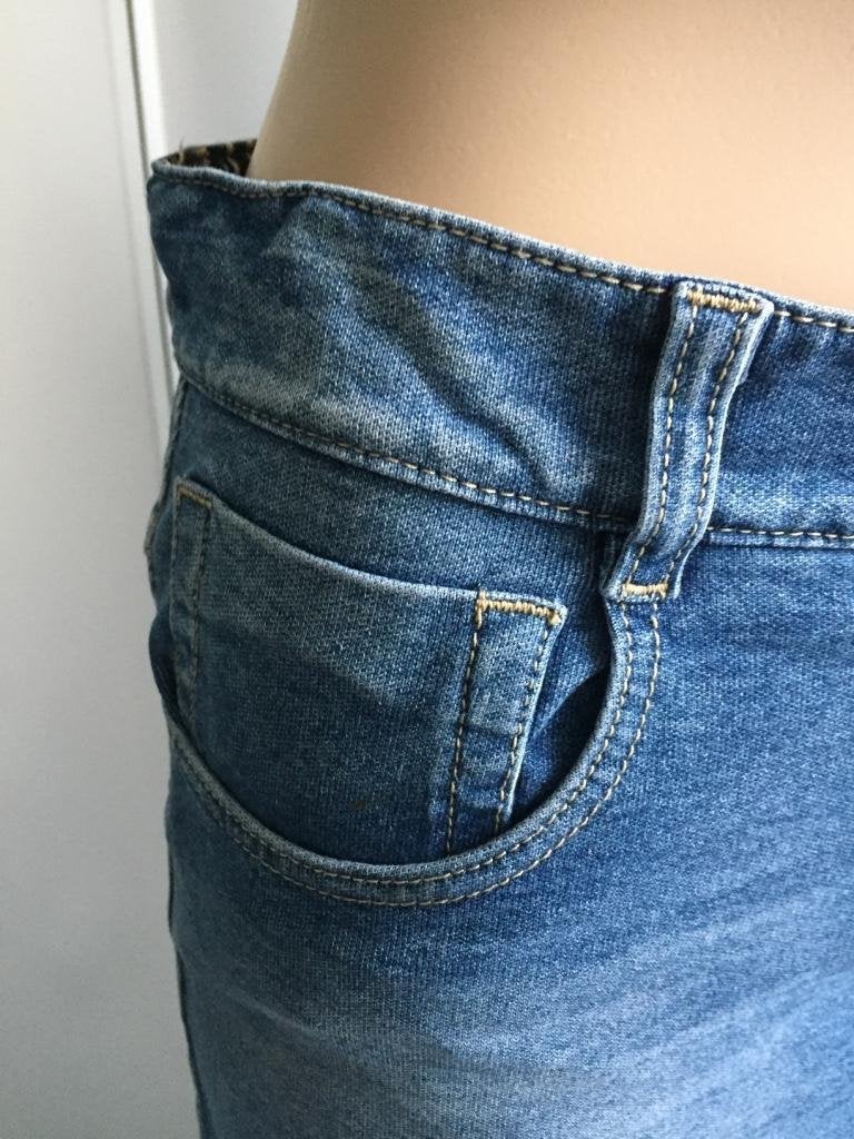 B355 Origineel Dolce & Gabbana: rok spijkerrok Maat XS=34, Blauw, Ophalen of Verzenden, Zo goed als nieuw, Dolce and Gabbana