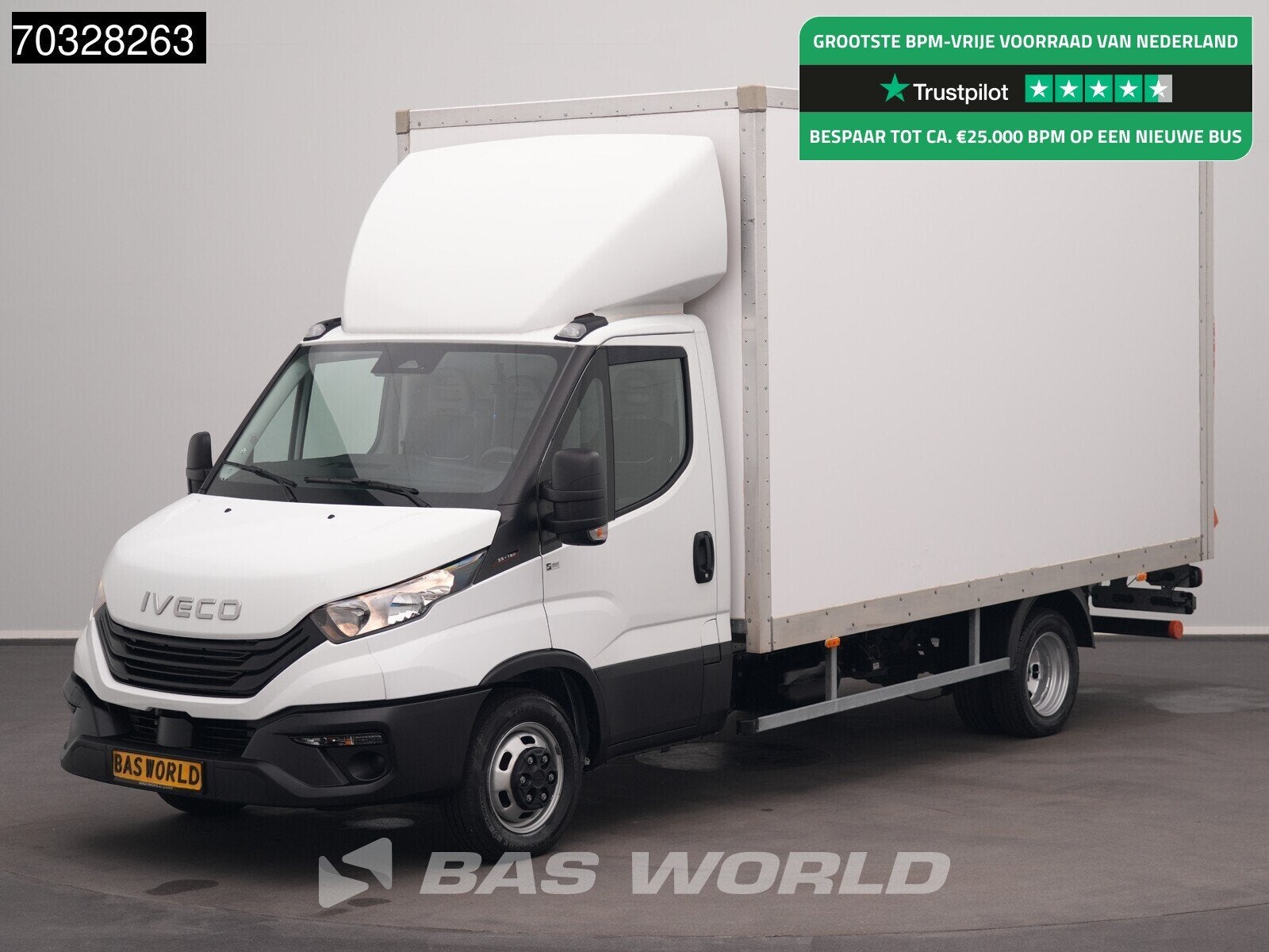 Iveco Daily 35C16 3.0L Laadklep NEW MODEL Dubbellucht 160PK, Auto's, Stof, Gebruikt, Euro 6, 4 cilinders