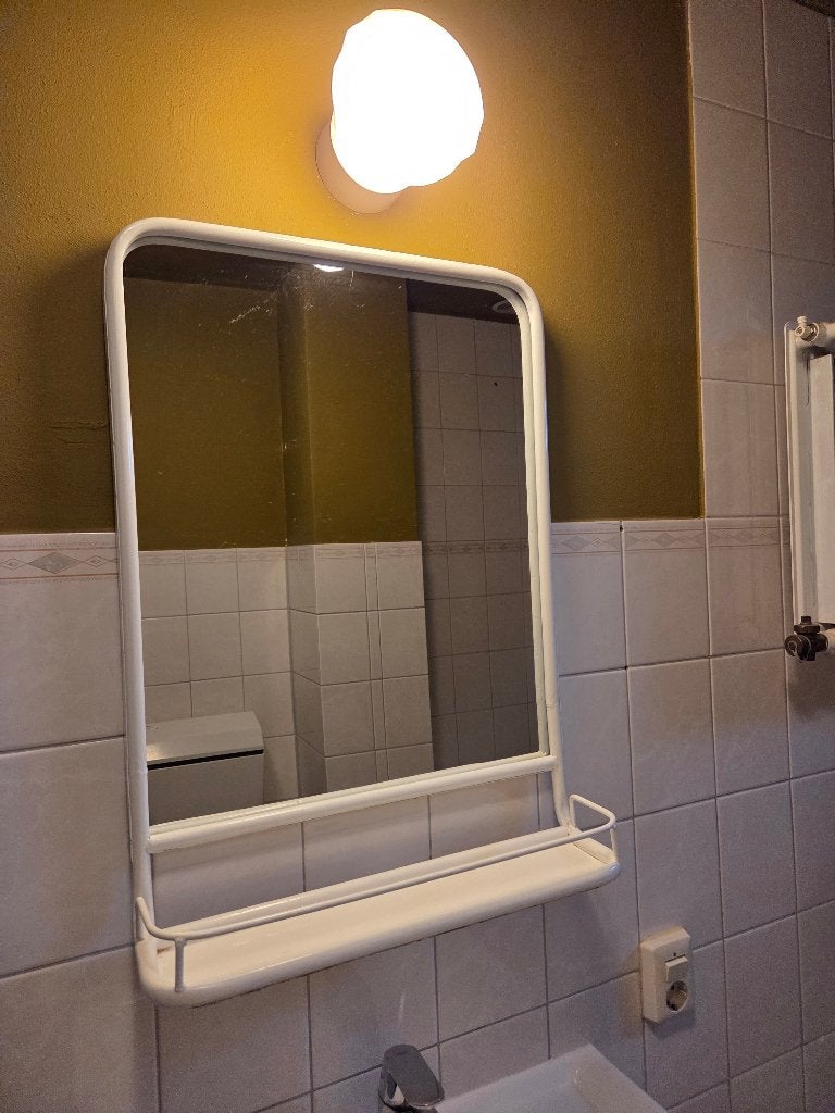 Vintage/retro spiegel badkamer, Ophalen, Minder dan 50 cm, Gebruikt, Minder dan 100 cm
