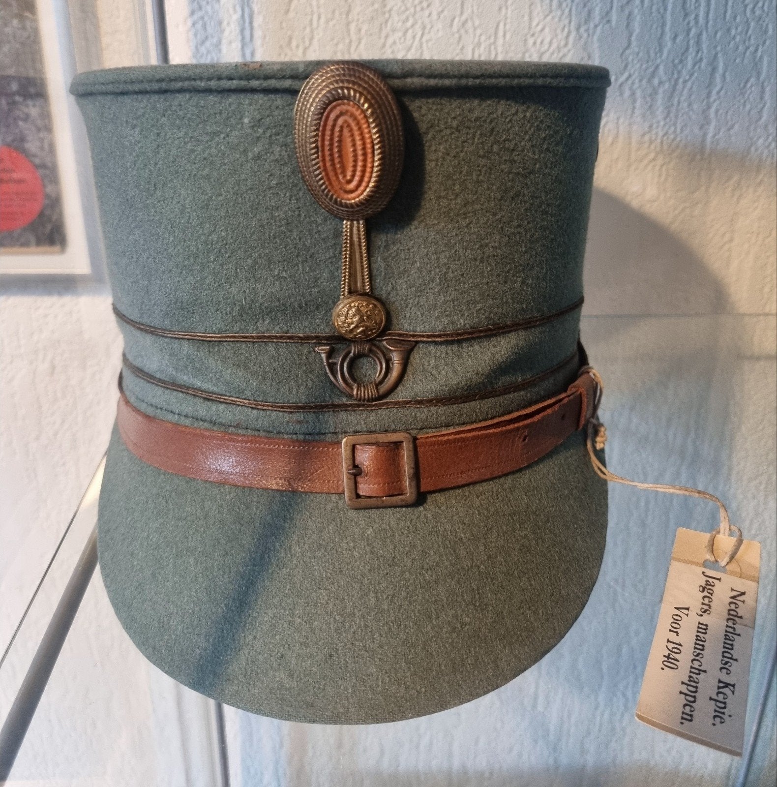 Nederlandse Kepie Jagers Manschappen - Model 1928, Ophalen, Landmacht, Nederland, Helm of Baret