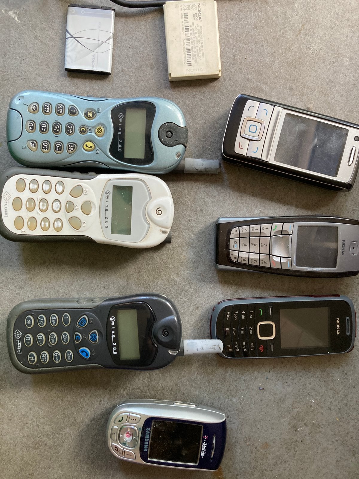 Nokia 6220 1661 6280 samsung sgh E820 swing 200 220 240 accu, Gebruikt, Geen camera, Zwart, Fysiek toetsenbord