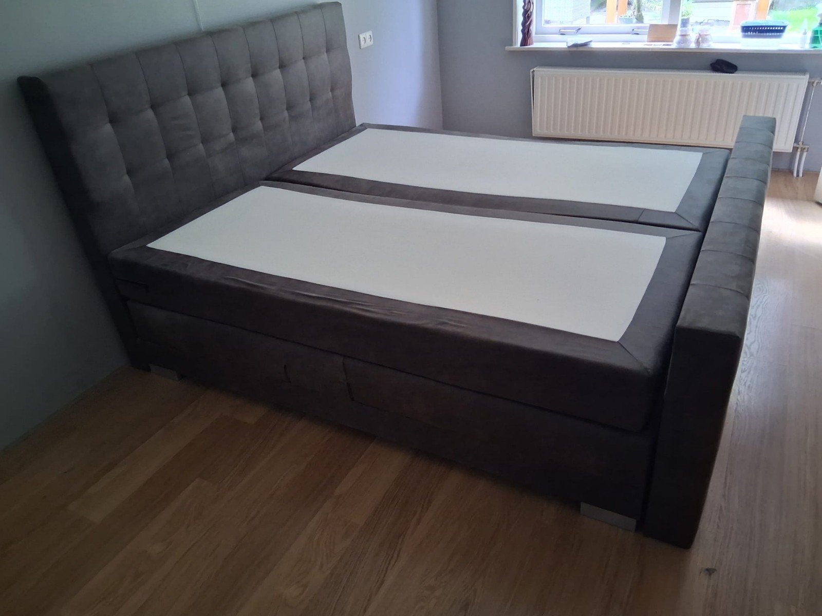 keurige bijna nieuwe boxspring, Huis en Inrichting, Slaapkamer | Boxsprings, Ophalen, Zo goed als nieuw, Tweepersoons, 180 cm