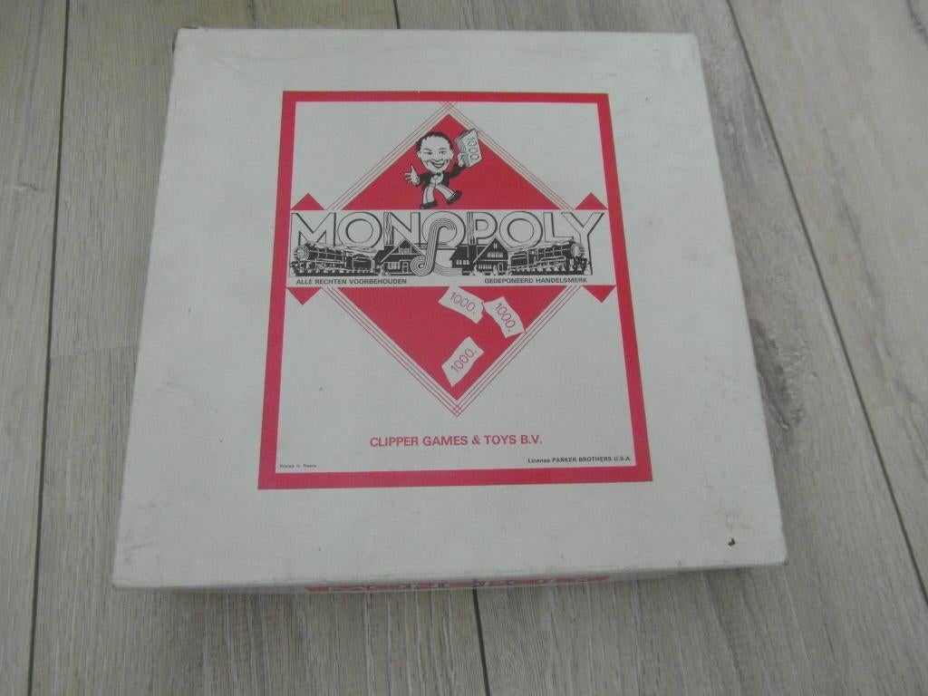 Clipper - Vintage Monopoly bordspel - Compleet, Hobby en Vrije tijd, Gezelschapsspellen | Bordspellen, Vijf spelers of meer, Ophalen of Verzenden